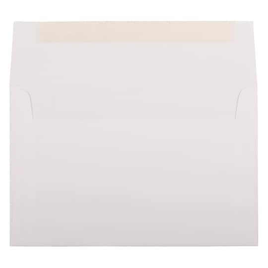 JAM Paper 5.75" x 8.75" Bright White Wove Strathmore Invitation Envelopes